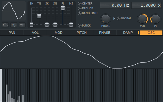 Modélisation 1 du spectre d'un accordéon